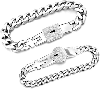 Couples Locking Bracelets