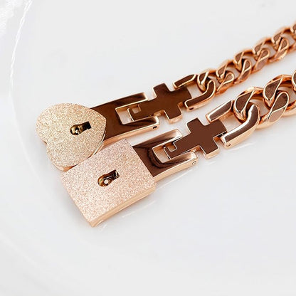 Couples Locking Bracelets