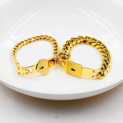 Couples Locking Bracelets